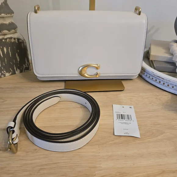Coach Lux Bandit Shoulder Bag – Ivory (Style CC416) - Picture 2 of 9